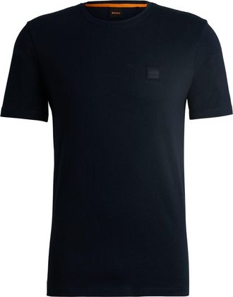 BOSS logo-appliqu&eacute; cotton T-shirt - men - Cotton - 3XL - Blue
