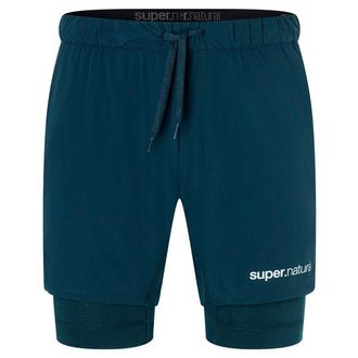 super.natural Double Layer Shorts Shorts f&uuml;r Herren | blau