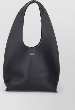 A.P.C. neige leather shoulder bag