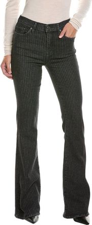 Frame Denim Frame Denim Charcoal Pinstripe Le High Flare Jean