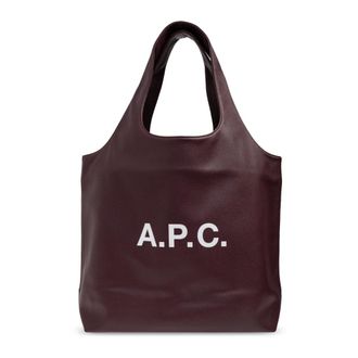A.P.C. Tote Bags, female, Red, Size: ONE SIZE Ninon Shopper Bag