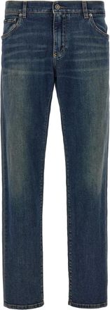 Dolce & Gabbana Palermo Jeans - Heren - Jeans - Blauw - Maat: S Katoen