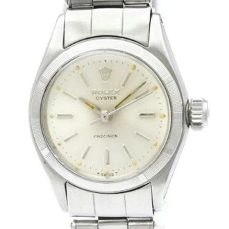 Rolex Pre-owned Oyster Precision 6411 Polshorloge - Dames - Vintage Horloges - Grijs - ONE Size - Vintage