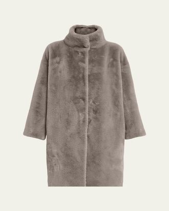 Herno Oversized Alternative Fur Coat