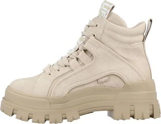 Buffalo Aspha NC Mid - Dames - Veterlaarzen - Beige - 39 EU - Katoen - Schoenen