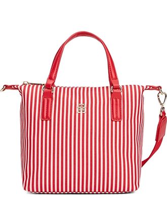 Tommy Hilfiger Summer Poppy striped tote bag - women - Polyester - OS - Red