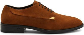 Giuseppe Zanotti Stwert Derby shoes - men - Suede/Leather/Leather - 39 - Brown