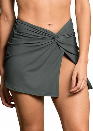 Maaji Crocodile Celosia Short Skirt In Green