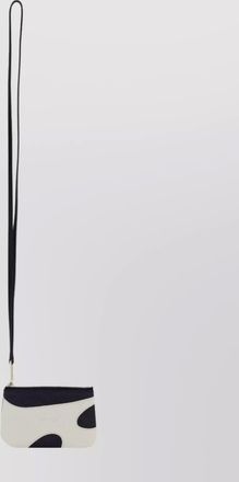 Ferragamo strap long two-tone design card holder