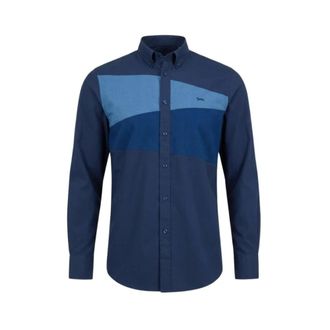 Harmont & Blaine Cotton Shirt - Heren - Overhemden - Blauw - Maat: M Katoen