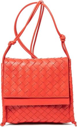 Bottega Veneta Borsa a spalla con design Intrecciato 2000 - Rosso