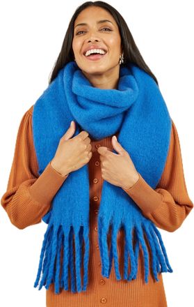Yumi Blue Soft Touch Scarf One Size Blue