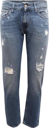 Daniele Alessandrini Italiaanse Couture Broek Gemaakt in Itali&euml; - Heren - Slim Fit Jeans - Blauw - W30 - Jeans