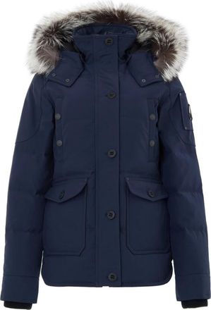 Moose Knuckles Field Jacket - Dames - Winterjassen - Blauw - S - Katoen - Jassen