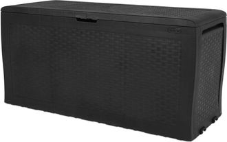 Keter Baule Da Esterno Con Ruote samoa In Resina Grafite 270 Lt 116x44,7x57 Cm