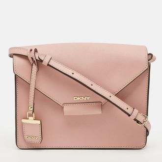 DKNY Dkny Envelope Flap Pink Leather Shoulder Bag