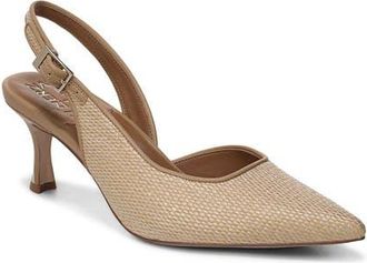 Naturalizer Felicia Slingback Pointed Toe Pump in Natural/Dune Dust Tan at Nordstrom, Size 9.5