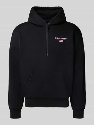 Polo Ralph Lauren Hoodie mit Label-Stitching in Black, Größe XXL