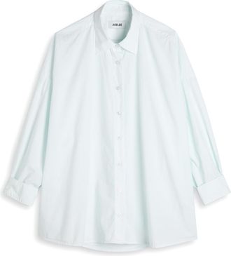 A Gold E Agolde Roux Cotton-poplin Shirt - Light Blue - XL (UK16 / XL)