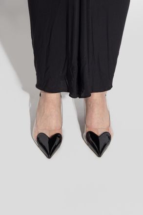 Alaia Heart Pumps, Womens, Black