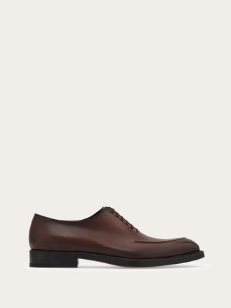 Ferragamo Men Oxford shoe with stitching detail Brown Size 10.5