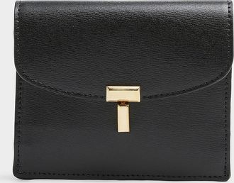 財布・小物その他 TOTEME Woman Wallet Black 253WAM0041LE0030 001 T-Lock leather wallet black – TOTEME