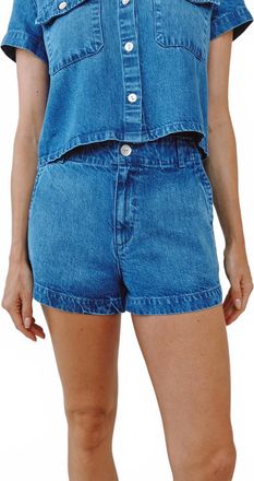 Bella Dahl Elle Playa Trouser Short In Spring Horizon Wash