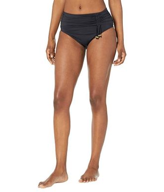 Bleu Rod Beattie Glam Stand Women Black High Waist Sarong Swim Bottom JDM 29