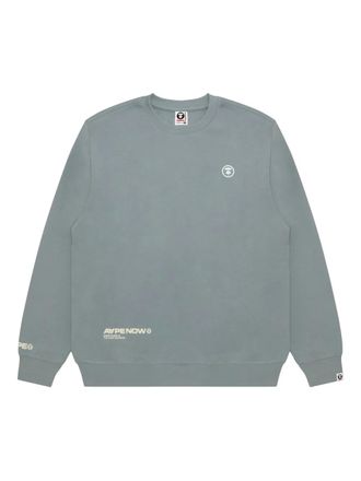 Aape By A Bathing Ape Ape Now 9 logo sweatshirt - Grey