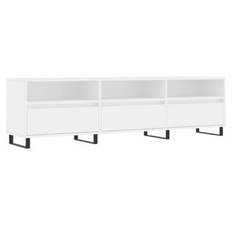 Berkfield Home TV Cabinet White 150x30x44.5 cm Engineered Wood