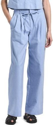 Derek Lam Felicity Pleated Tie Waist Wide Leg Pants in Cloud Blue at Nordstrom Rack, Size 00