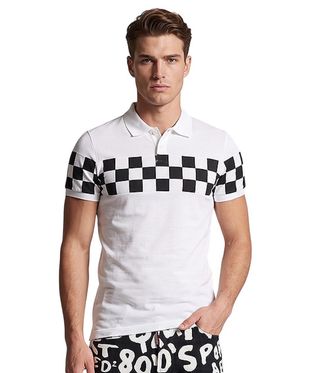 Dsquared2 White Shirt Collar Polo