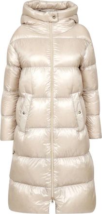 Herno Parka in Nylon Ultralight - Dames - Gewatteerde jassen - Beige - XS - Nylon - Jassen