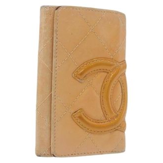 Chanel Pre-owned Key Case - Dames - Pre-owned - Beige - Maat: ONE Size Leer