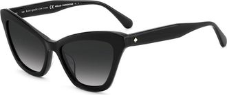 Kate Spade New York Black/Dark Grey Shaded Zonnebrillen Amelie/G/S - Dames - Zonnebrillen - Zwart - 54 MM - Accessoires
