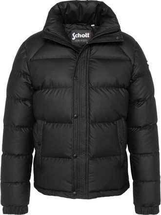 Schott NYC Rubber Down Jacket - - Jackets - Uomo - Nero - S