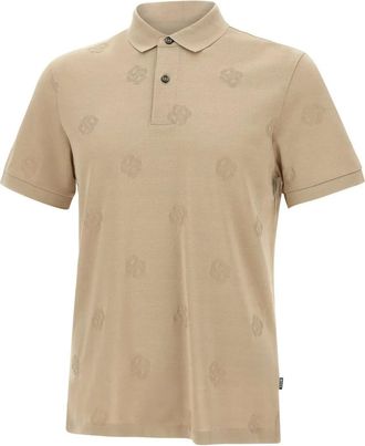 BOSS Polo in cotone mercerizzato - Toni neutri