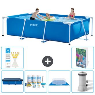 Intex Piscina Con Estructura Rectangular - 300x200x75 Cm - 7-piezas S77