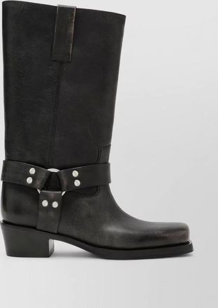 PARIS TEXAS leather knee-high boots