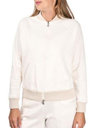 Gran Sasso Black Bomber Zip Minimalist Cotton Jacket