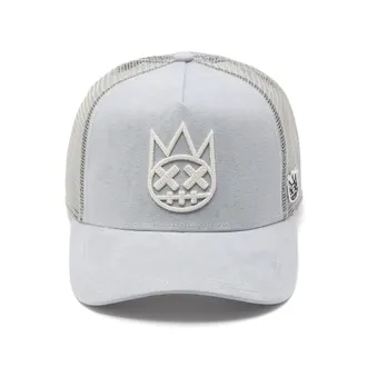 Cult of Individuality Logo Mesh Back Trucker Hat In Grey