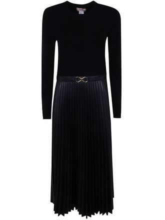 Twin-Set Long-Sleeved Belted Dress
