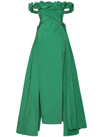 Rachel Gilbert Henley gown - Green
