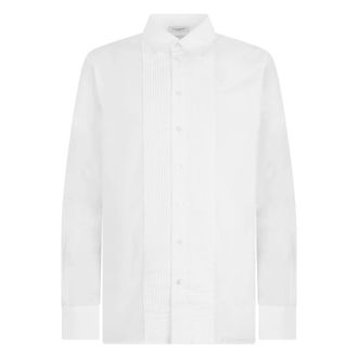 Paolo Pecora Cotton overhemd - Heren - Zakelijke Overhemden - Wit - 3XL - Katoen - Overhemden