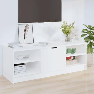 vidaXL Vidaxl - Mueble De Tv Madera Contrachapada Blanco 102x35,5x36,5 Cm