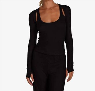 Michael Lauren Stanfield Top In Black