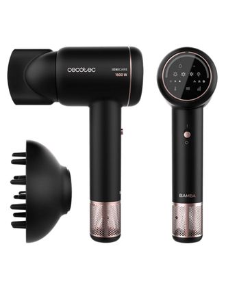 Cecotec Secador Con Motor Digital Brushless Bamba Ionicare Rockstar Ion Touch. 1600 W, Ion Real, Pantalla T&aacute;ctil, Accesorios Con Uni&oacute;n Magn&eacute;tica: Difusor Y Bo