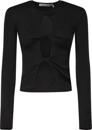 CHRISTOPHER ESBER Long Sleeve Tops - Dames - Longsleeves - Zwart - XS - Tops