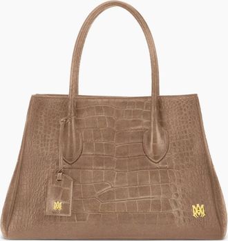 Amiri Womens Suede Croc Honey 40 Tote Brown - Size: OS