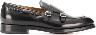 Doucal's Black Leather Dress Shoes